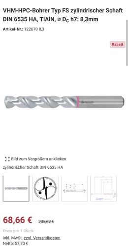 Garant vhm hpc bohrer - garant, typ