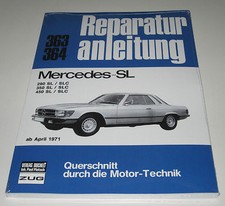 Reparaturanleitung Mercedes R107  C107  107  280 / 350 / 450 SL und SLC Buch Neu