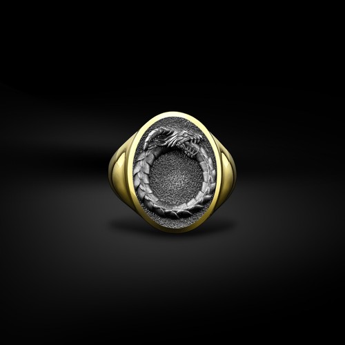 925 sterling silber ouroboros - 925,