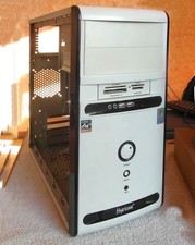 Hyrican Tango Micro-ATX PC-Gehäuse  ?  Mini Tower Office Cardreader USB Audio