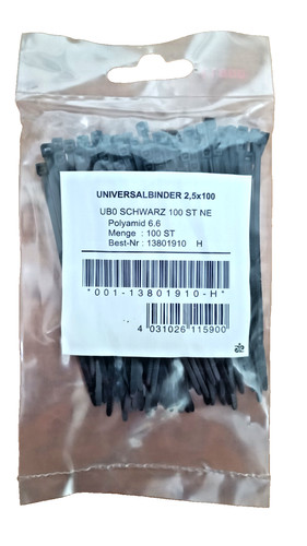 Kabelbinder 100 5 schwarz - kabelbinder,