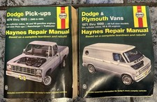 Haynes Wekstatt Handbuch Dodge Pick-ups und Doge Plymouth Vans!