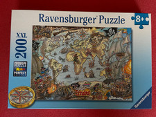 Ravensburger Puzzle - 200 XXL Teile - Piratenkarte / Weltkarte mit Piraten