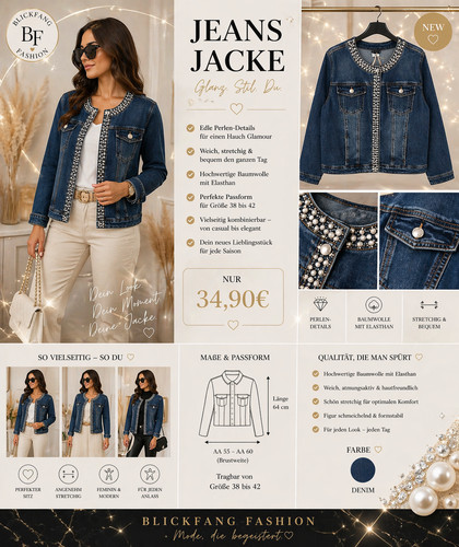 Jeans jacke tina - jacke, 40