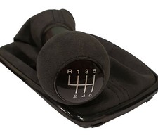  FÜR VW GOLF 4 1,6 FSI 1,8 1,9TDI.. ALCANTARA SCHALTKNAUF SCHALTSACK 6G BLACK 01