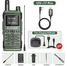 Baofeng UV-17 Pro V2 Funkgerät, hohe Reichweite, Type-C, Ladestation, grün