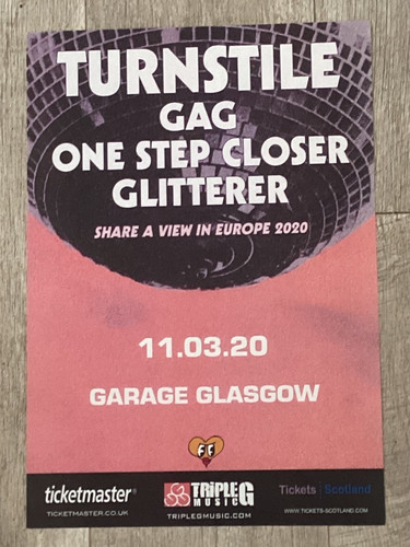 Turnstile gag one step - +, gag,one