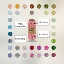 100 Meter zweifarbige