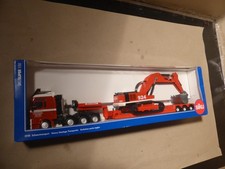 Konvolut - Siku - Schwertransport mit Bagger , O.V.P. , 1:50