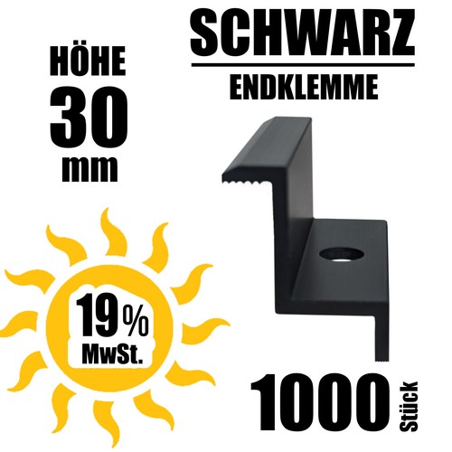 Schwarz endklemme höhe - endklemme,