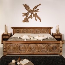 Bambusbett Rizal Braun