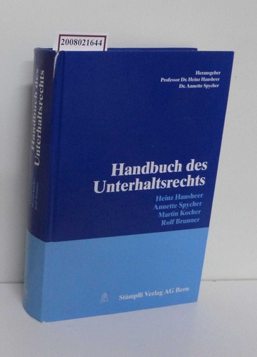 Handbuch des unterhaltsrechts - handbuch,