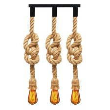 Hanfseil Retro Decken Lampe
