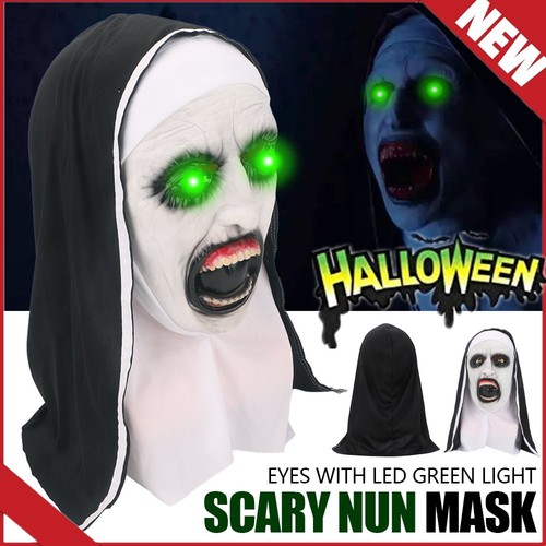 Led horror the nun latex - led, maske