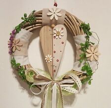 Kranz türkranz holz herz deko