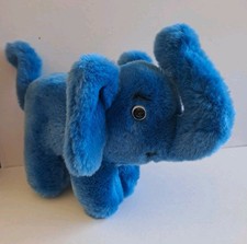 Steiff Blau Elefant  Mit Knopf