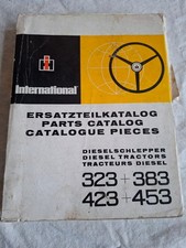 Original IHC 323+383+423 +453 Dieselschlepper Ersatzteilkatalog  1972