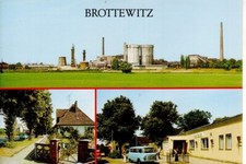 Postkarte  :  BROTTERWITZ   bei   ELSTERWERDA - Zuckerfabrik , KONSUM  ; ca.1989