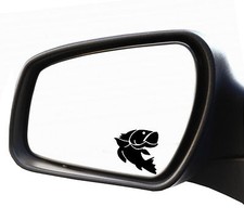 2x Sticker Mirror Number Plate