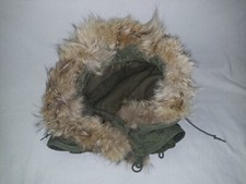 M-51 Parka Kapuze Hood Fishtail Original selten Echtfell-Kojote US Korea-War