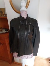 Lederjacke Damen, schwarz, GR