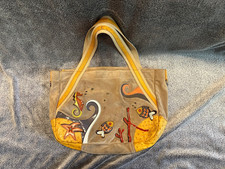 Prada Scamosciato Sea Life Shopper Wildleder + Straußleder