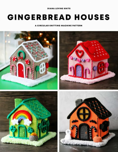 Gingerbread houses circular - gingerbread, houses: