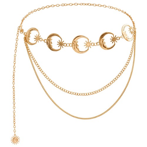 Modegürtel damen gold - gold, mond
