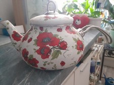 Emaille Teekessel.  Gebraucht.