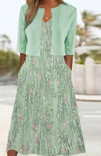 Zweiteiliges midi kleid damen - zweiteiliges,