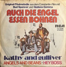 Kathy & Gulliver: Auch die Engel essen Bohnen , 7" Single von 1973