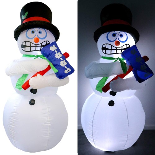 Aufblasbarer schneemann 180cm - aufblasbarer,