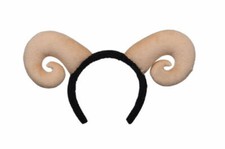 Ram Horns Stirnband Cosplay Krippe Weihnachten Kostüm Schaf Ziege Tier Ohren