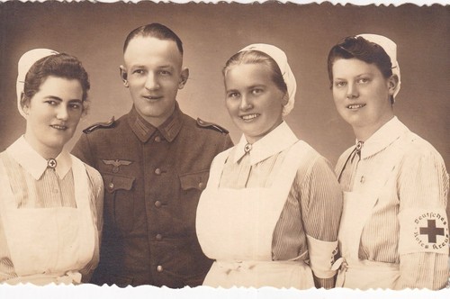 Foto soldat mit rote - foto, ak