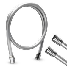 Brauseschlauch Bad Duschschlauch Silber Glatt Drehkonus Chrom von 60cm - 250cm 