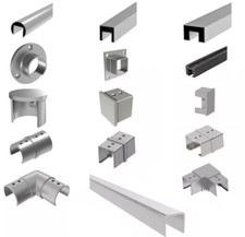 Glasleistenrohr Edelstahl
