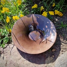 Budawi® Brunnenschale Glasschale Obstschale Schale braun Ø 31 cm Zimmerbrunnen