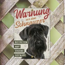 Schnauzer Schild 15x21cm |