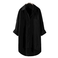 Damen Langarm Longbluse Bluse