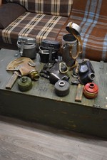DDR NVA Bundeswehr Feuerwehr Gasmaske Maskenfilter Behälter MDI MLW Kochgeschirr