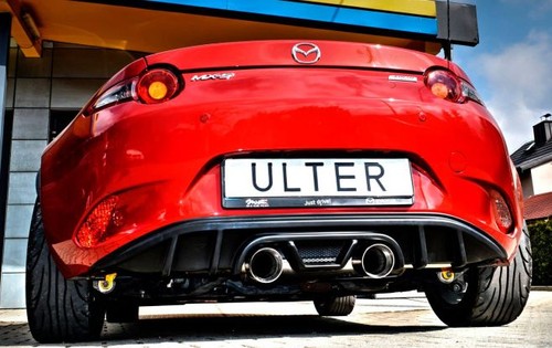Ulter sportauspuff mittig - mittig, +