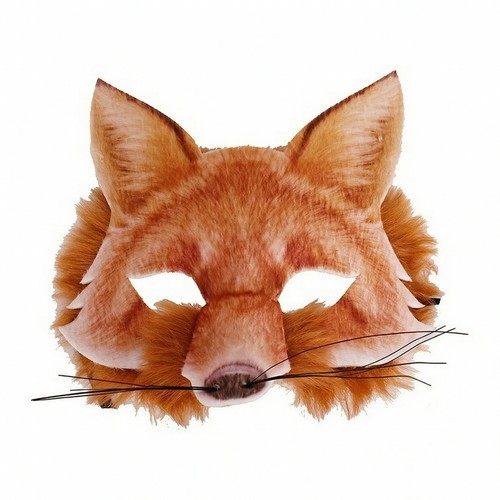 Tiermaske mit felloptik - mit,