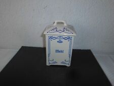 Vorratsgefäß Mehl Gerz W.Germany Vorratsdose Porzellandose Deckeldose H 18 cm