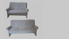 couchgarnitur 2er (150 cm) und 3er Sitzer (200 cm), grau meliert, Neukauf 2020