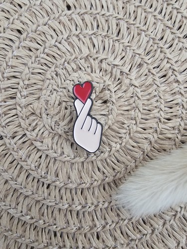 Süßer pop fingerherz pin - fingerherz,
