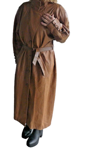 Nappa ledermantel damen - nappa-ledermantel,
