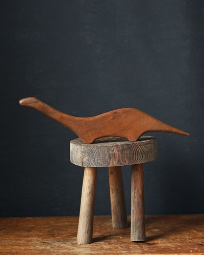 Vintage holz loch - ness, monster