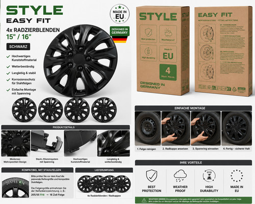 Style radzierblenden - 4x,