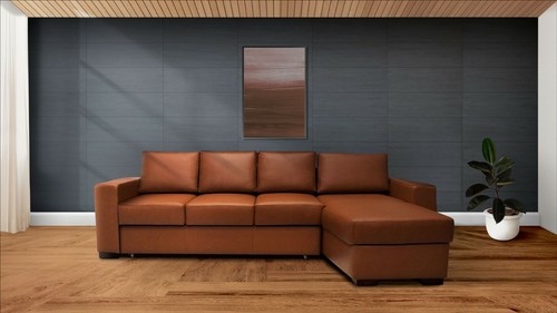 Echtleder ecksofa 270x156cm - echtleder,