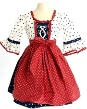 3 tlg. Künstlerpuppen-Kleid